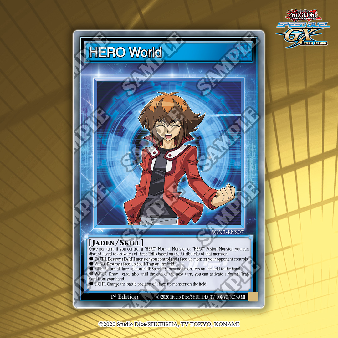 YuGiOhCardEU's tweet photo. The new Speed Duel GX: Midterm Paradox Mini Box arrives on 6 October, loaded with new cards and new Skills. Allow us to introduce you to a first few of them, tied to Jaden and Syrus!
Read our article here: https://t.co/dnhdR44apA
#SpeedDuel #MidtermParadox https://t.co/WgPCJDwYTy