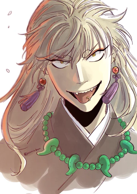#妄想ひとコマはじめての油彩ツール舌ピアスあけてるよって話あんまり舌出さないからたまに忘れるあと髪に隠れちゃうけどヘリックス(調べた)とやらにも複数あいてる………… 
