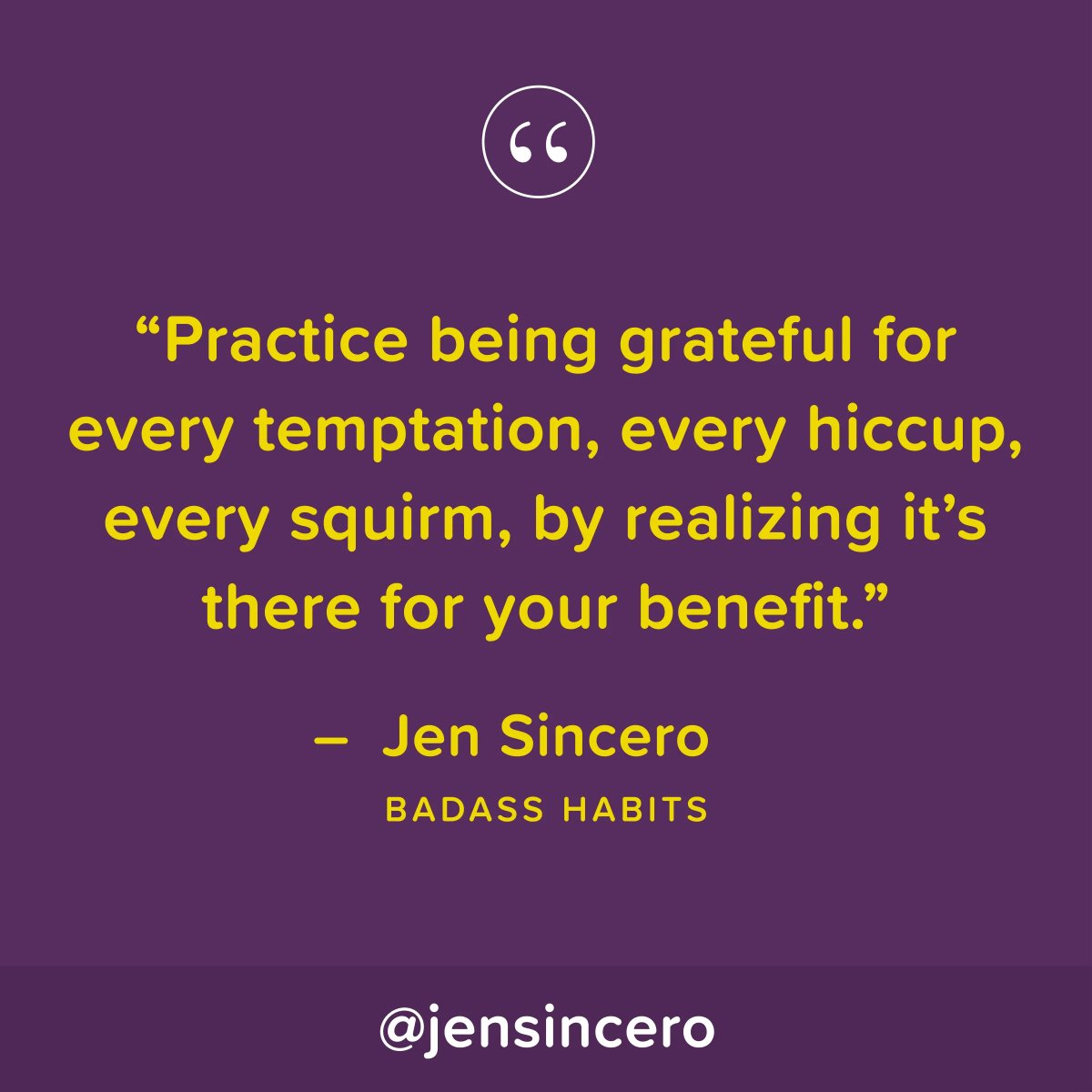 JenSincero's tweet photo. The Universe gave you the desire to become who you’re becoming, the means to create what you desire, and some very creative obstacles to make you strong, to help you learn, and to keep things interesting. #youareabadass #QOTD #WednesdayWisdom #WednesdayMotivation https://t.co/X9sEx5hpoq