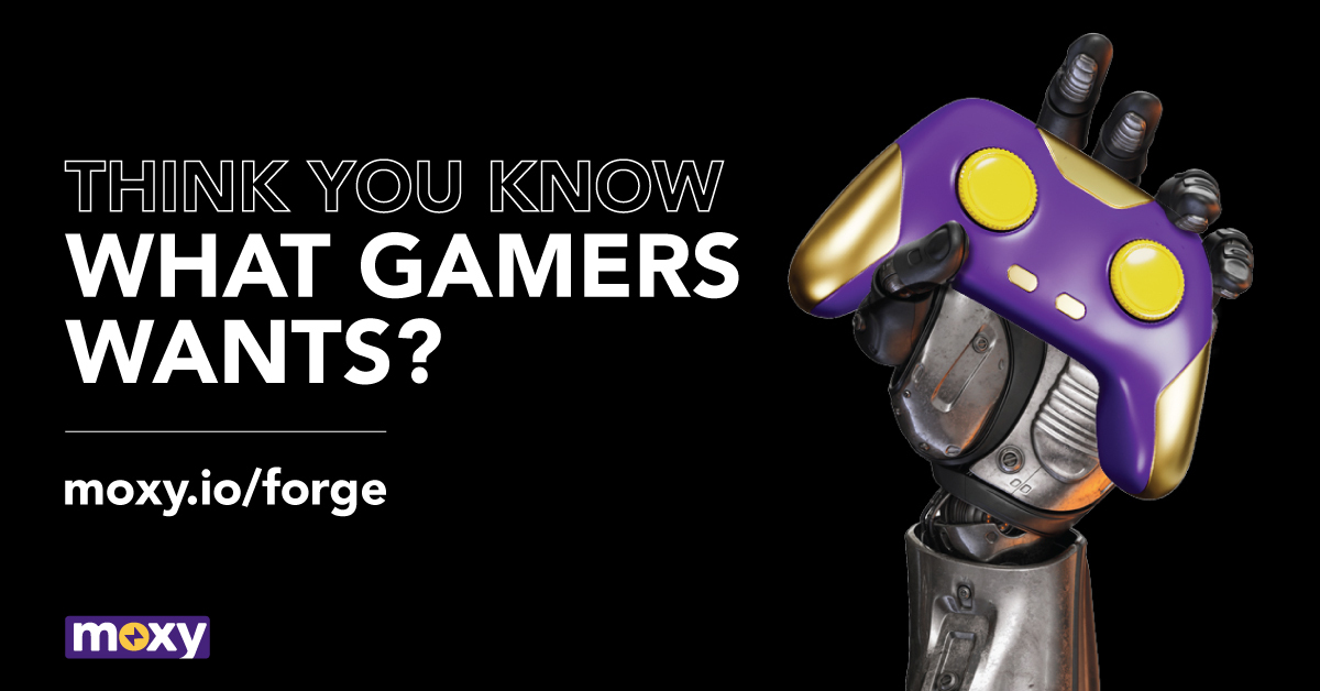 Moxyio's tweet photo. Think you know what your players want?
Moxy forge can help you give gamers what they want and deserve whilst opening up an untapped revenue stream for publishers and developers.
Embrace the https://t.co/Gwa1lfT9Gp
#Moxy #NewMethodOfCompetitiveGaming #NoMoreExcuses https://t.co/Vf3xSvlRqZ