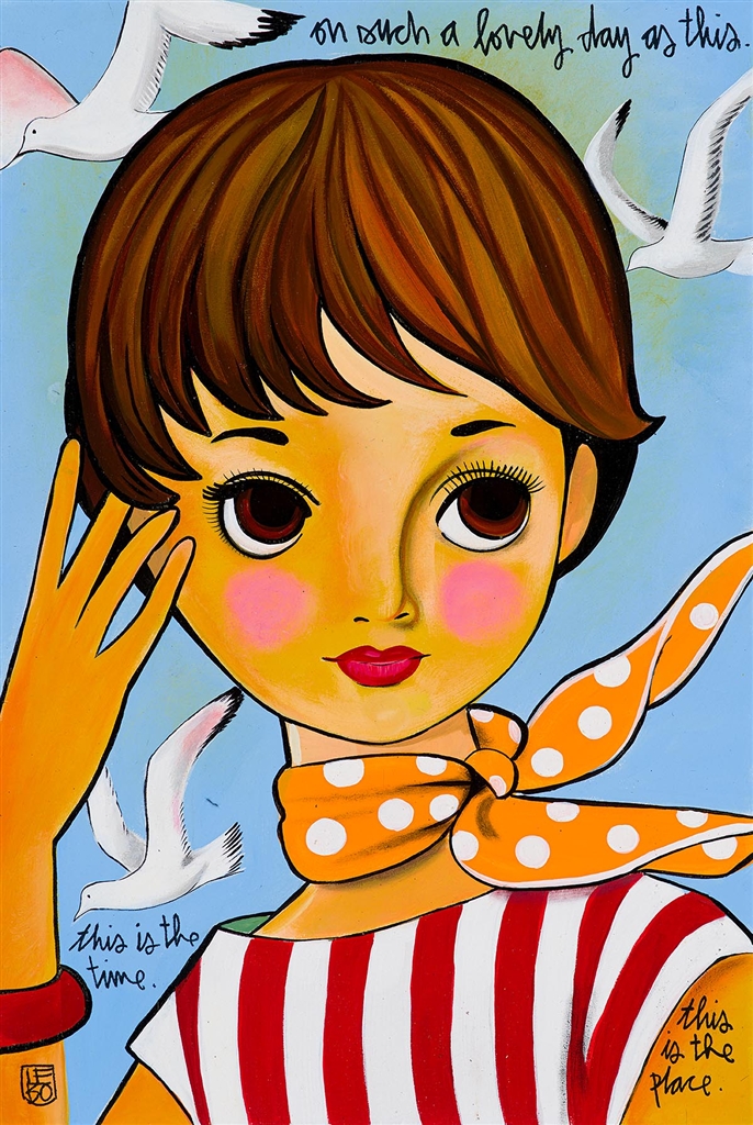 ParkWestGallery's tweet image. "On Such A Lovely Day As This" by Lebo @LeboArt #loveart #love #lebo