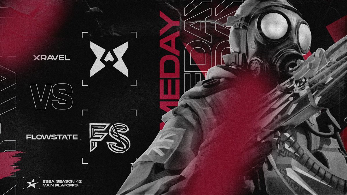 We end up in lower bracket due to the upset last night, however our last chance to qualify for advanced COMES DOWN TO THIS GAME! 😤

🆚 #Flowstate
🏆 <a href="/ESEA/">ESEA League</a> Main Playoffs
⏰ 19:30 BST / 20:30 CEST
📺 twitch.tv/xravelgg

#EZ4XRVL #XRAVELFAM