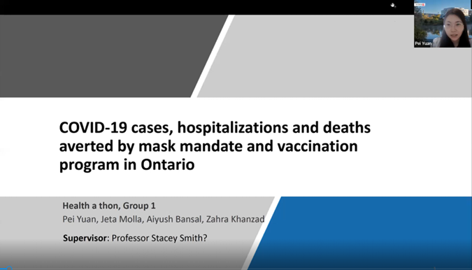 OMNI_REUNIS's tweet photo. Congrats to our Health-a-thon winners! Their research won the $2K publication fee grant! Thank you to all 29 EIDM trainees for participating! 
Watch here: https://t.co/UetT4uhhgX
 
#OneHealth #infectiousdiseases #zoonoses @York_CDM @YorkUScience
funded by @NSERC_CRSNG &amp; @PHAC_GC https://t.co/lXSagX6Tyn