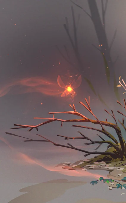 On my first post on Patreon, I uploaded a structured PSD-file for the artwork below. It shows you, how- I add such magical light effects! - to enhance light or magical effects!Support me on Patreon to have access to this! 