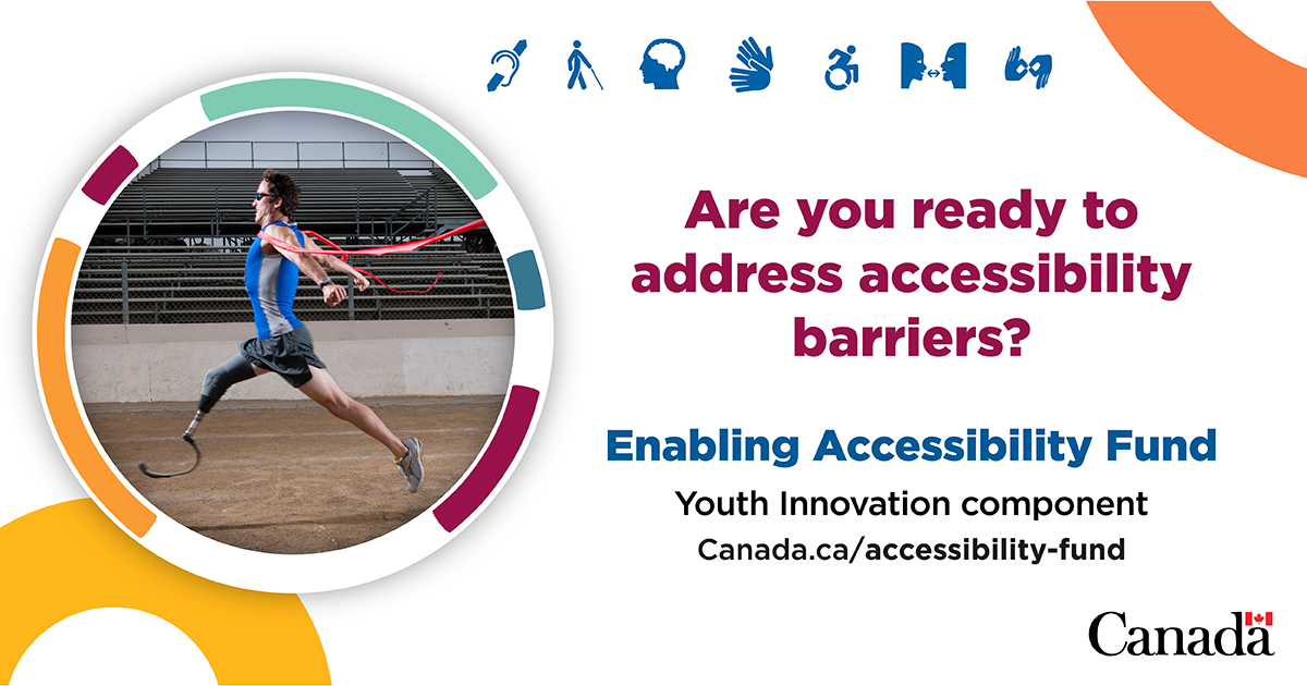 Attention: Organizations and youth!

You can work together and receive funding to address accessibility barriers that limit persons with disabilities from fully participating in everyday life. 

Learn more: canada.ca/en/employment-…