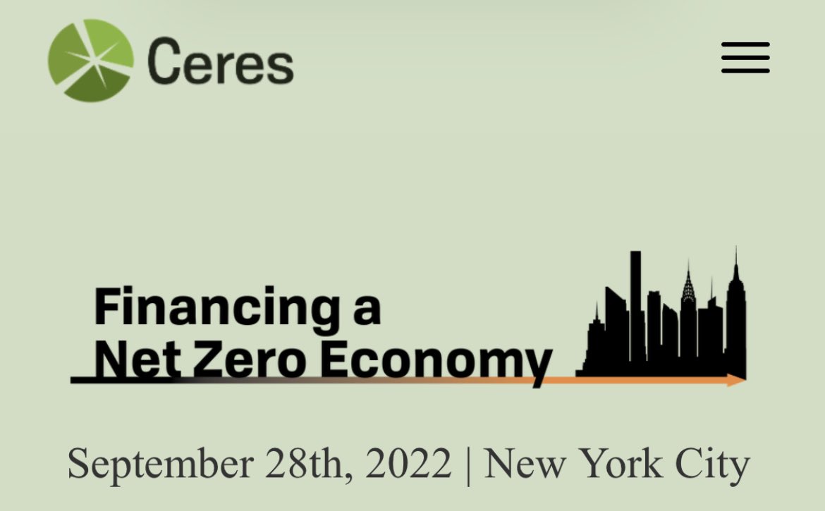 investfrclimate's tweet photo. We’re at @CeresNews Net Zero Event in NYC today, sponsored & attended by @Citi, @JPMorgan & others.
Ceres’ @DawnMMartin kicked off the morning by resolutely calling on investors, in the room & beyond, to #DropSFOF.
Keep an eye on this 🧵for what’s happening today! https://t.co/LmrTo7LsEE