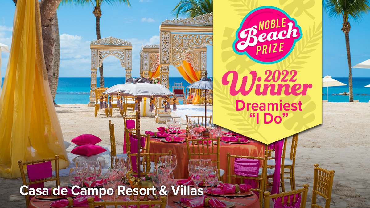 cheapcaribbean's tweet photo. Roses are red 🌹, violets are blue 💙, this resort’s so beautiful, we’re ready to say, “I Do”! 💍 Casa de Campo is the dreamiest destination wedding venue. 😍 Learn MORE about this Noble Beach Prize winner here: https://t.co/NNbBuE9bPx https://t.co/0liGzliSRz