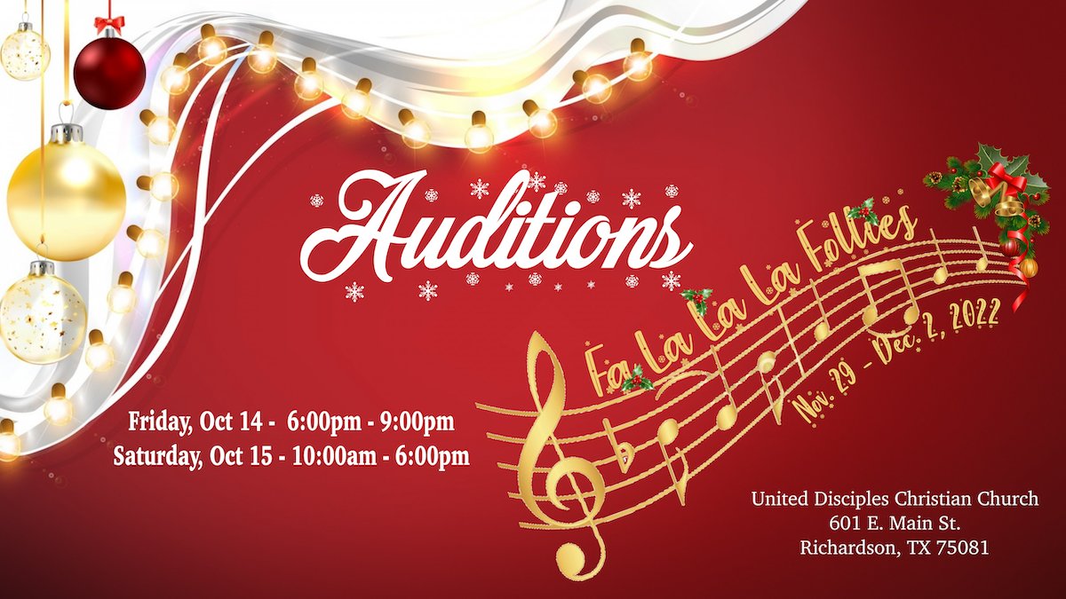 Spec_Follies's tweet image. Auditions for "Fa La La La Follies" will be help Oct 14-15. See our website to sign up.
conta.cc/3LS2tJe