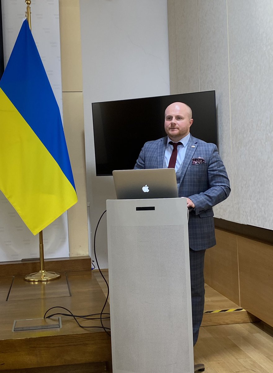 EislGerhard's tweet photo. Ukrainian Deputy Minister Igor Korkhovyi underlining European path of #Ukraine. @UA_EUSDR #EUSDR #StrongerTogether https://t.co/CwGyvREI2L