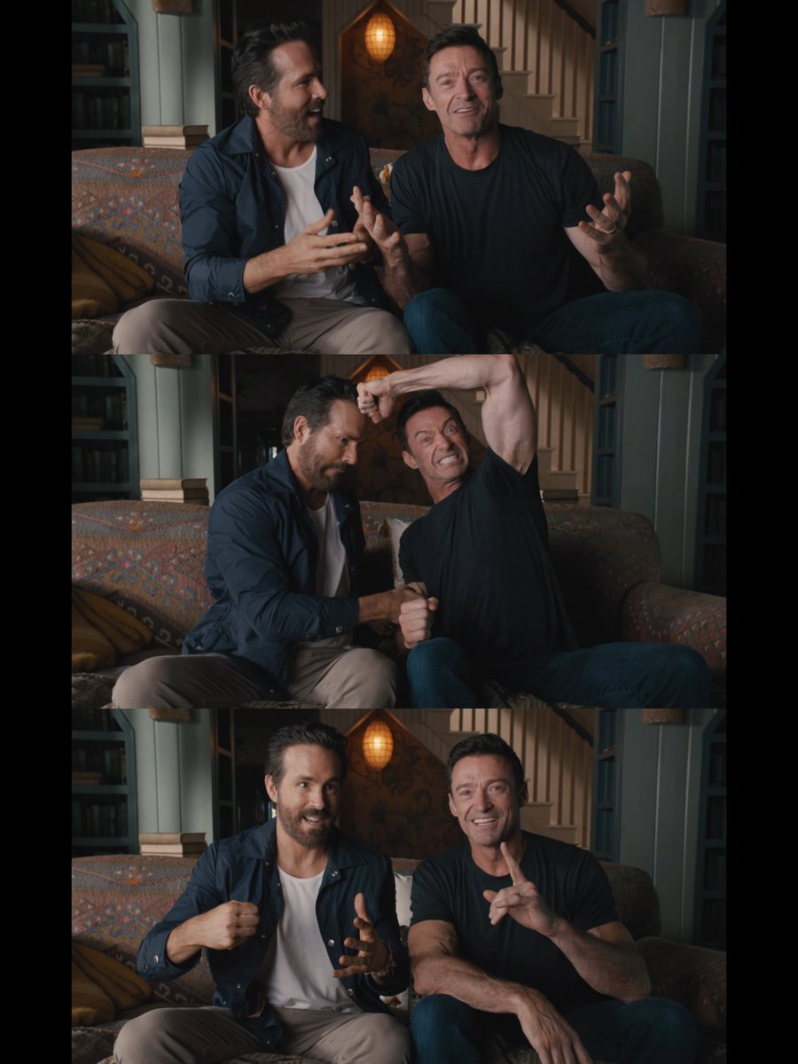 SomdattP's tweet photo. What a day to be alive🔥
@RealHughJackman it feels like a long lost dream came true❤️
@VancityReynolds you beauty 😂🙌🏼
#Deadpool3 #Logan #Wolverine #RyanReynolds #HughJackman #MCU #MarvelStudios https://t.co/xcfaMpEXKH