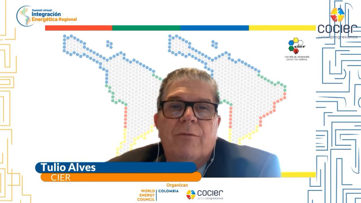 COCIER_'s tweet photo. #SummitVirtual | Desde la @CIER_Energia estamos comprometidos con promover la integración energética regional es por eso que nos unimos con @WEC_COLOMBIA para realizar este evento y tener una perspectiva a nivel internacional https://t.co/Iy4zPvCRtf