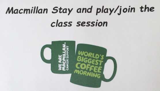 StoneBaySchool's tweet photo. We are looking forward to seeing many of our families on Friday for our Macmillan Coffee Afternoon and Stay and Play! https://t.co/xQTtN4WZDt