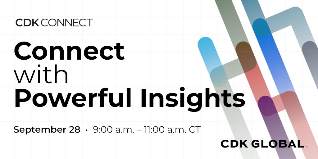 CDK CONNECT is LIVE! Join us now: ow.ly/n7fu50KVMmm