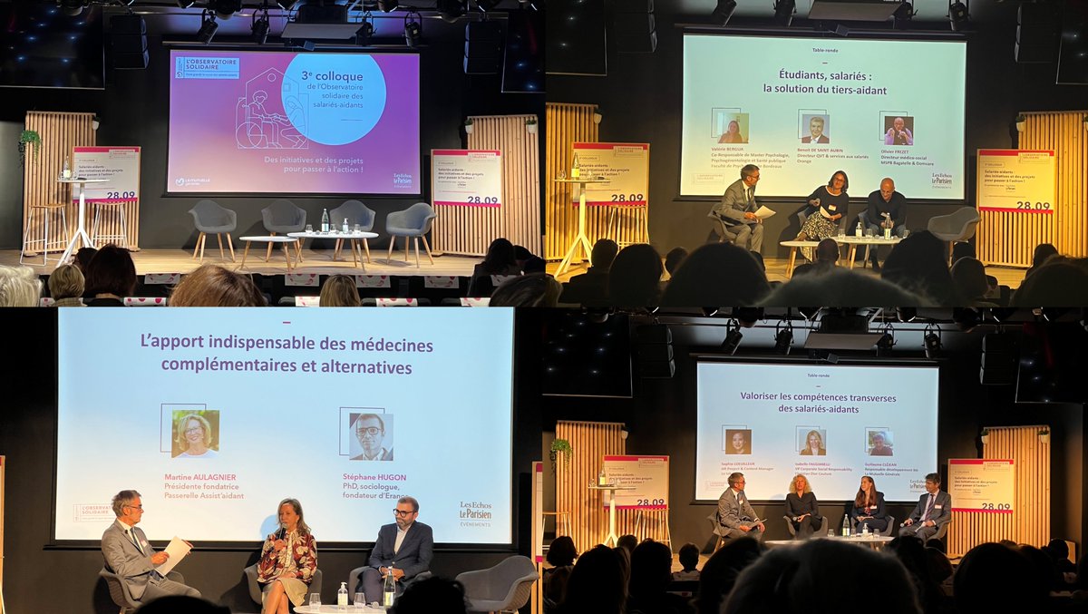 La Maison des Aînés et des Aidants Paris Centre était présente ce matin au 3ème Colloque de l'Observatoire solidaire des salariés-aidants, organisé par @LaMut_Generale. L'occasion de découvrir de nouvelles initiatives et projets pour agir en faveur des #salariésaidants.
#aidants