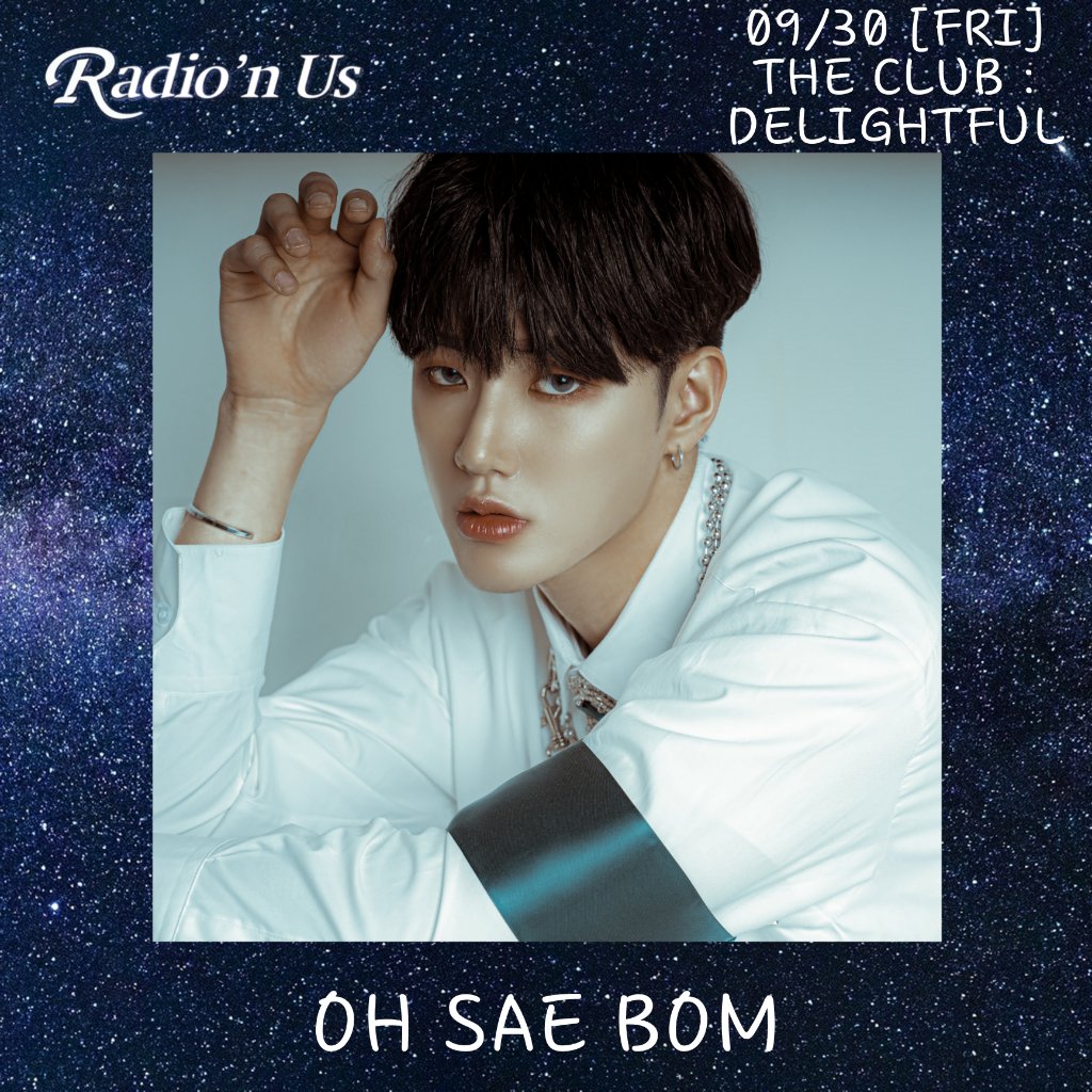 rnus_arirang's tweet photo. 09/30 [FRI]
🎧 THE CLUB : DELIGHTFUL🎙

This week's THE CLUB : DELIGHTFUL surprise guest is #OhSaeBom🙊
For those of you who worked hard for the  week, let's heal with #Munan &amp; #OhSaeBom 's music gift🎵🧡

@saebomohc
#ARIRANGRADIO #RADIONUS #RNUS
#아리랑라디오 #라디온어스 https://t.co/Eo3v2tRChu