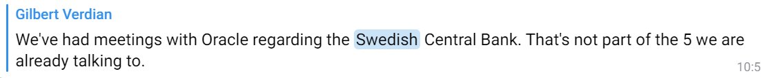 SanNL11's tweet image. IT GETS BETTER🤔

Oracle took $QNT tech to 2 out of 3 central banks involved🏦

Happy coincidence?

#CBDC #HUBANDSPOKE