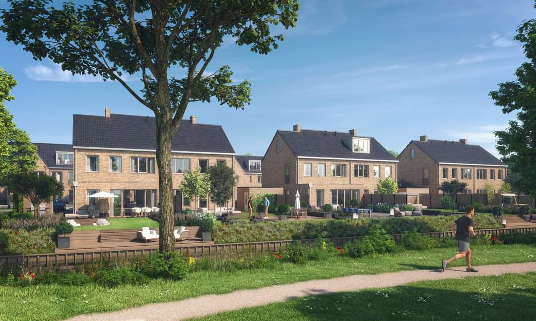 Weboma's tweet photo. Tweekapper De Nieuwe Tuin  Heenweg in beeld! Ruime woning (168 m2) met dwarskap, kavels vanaf circa 293 tot 407 m2 aan het water met uitzicht op het groene park, gelegen op het westen, parkeerplaats, € 780.000,- tot € 845.000,- VON. Meer info? Kijk op https://t.co/0EnJkvILfQ https://t.co/3tElfk42sz