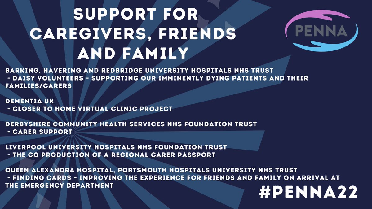 Ruth Evans MBE at PEN (@pen_news) on Twitter photo Good luck to all of the shortlisted finalists in our Support for Caregivers, Friends and Family Award category! #PENNA22 #PatExp ✨✨ <a href="/BHRUTchaplains/">BHRUT Chaplains</a> <a href="/BHRUT_NHS/">BHRUT NHS 🏥</a> <a href="/mariecurieuk/">Marie Curie</a> <a href="/MarieCurieSE/">Marie Curie South East</a> <a href="/missyswife/">helen green</a> <a href="/DCHStrust/">Derbyshire Community Health Services NHS FT</a> @LivHospitals <a href="/PHU_NHS/">Portsmouth Hospitals University NHST</a> Good luck to all of the shortlisted finalists in our Support for Caregivers, Friends and Family Award category! #PENNA22 #PatExp ✨✨ <a href="/BHRUTchaplains/">BHRUT Chaplains</a> <a href="/BHRUT_NHS/">BHRUT NHS 🏥</a> <a href="/mariecurieuk/">Marie Curie</a> <a href="/MarieCurieSE/">Marie Curie South East</a> <a href="/missyswife/">helen green</a> <a href="/DCHStrust/">Derbyshire Community Health Services NHS FT</a> @LivHospitals <a href="/PHU_NHS/">Portsmouth Hospitals University NHST</a>
