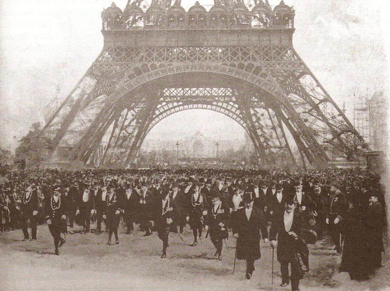 Anonyme 
Cérémonie officielle de l'ouverture de l'Exposition Universelle 
1900  Paris Tour Eiffel France
