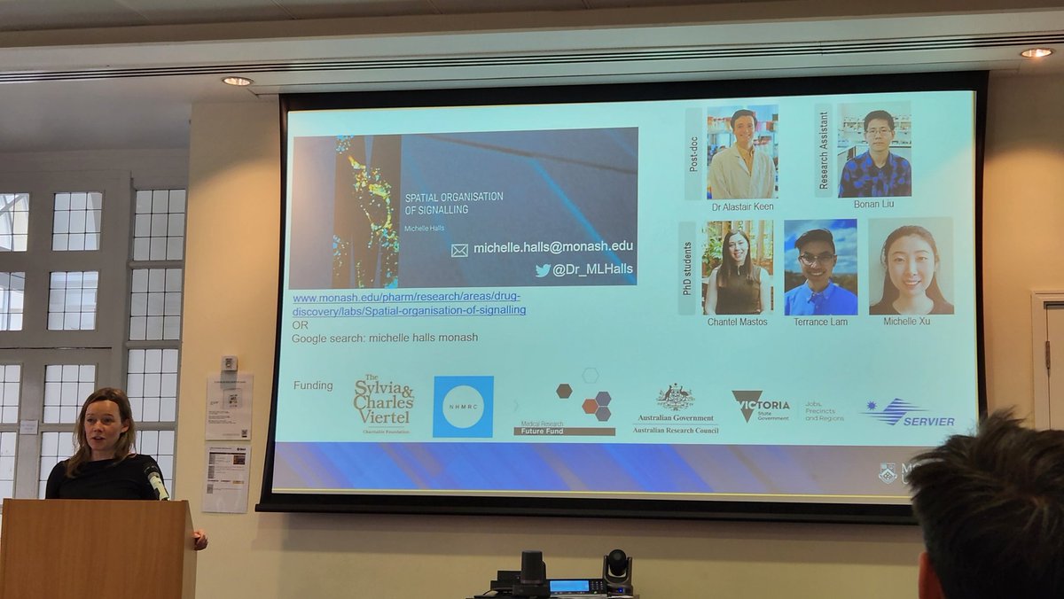 Fantastic talk from <a href="/Dr_MLHalls/">Dr Michelle L Halls</a> about some of her work on GPCR Signalling <a href="/PhrmAlliance/">PharmAlliance</a> <a href="/MIPS_Australia/">Monash Institute of Pharmaceutical Sciences</a> <a href="/ucl/">UCL</a> <a href="/UNCPharmacy/">UNC Pharmacy</a>.