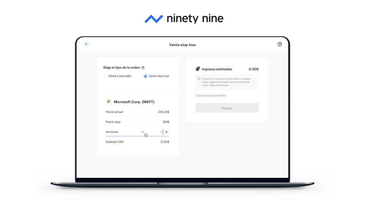 ¡Ya puedes operar con órdenes Stop Loss en nuestro Web Trader! 🔥
 app.ninetynine.com/inicio-sesion