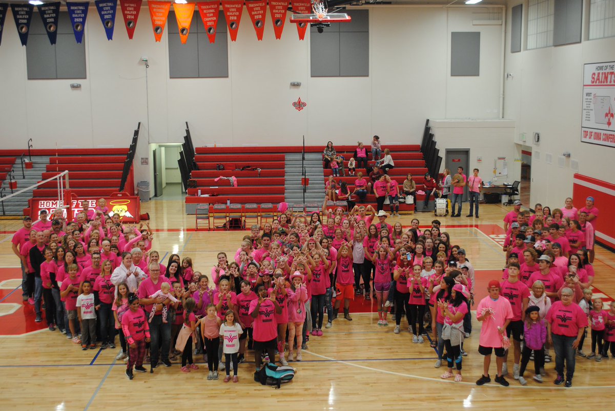 jumpset95's tweet photo. Great community support for last night’s Pink Out - Big W for Wittenburg’s Warriors! https://t.co/t2pH0Bzz1K