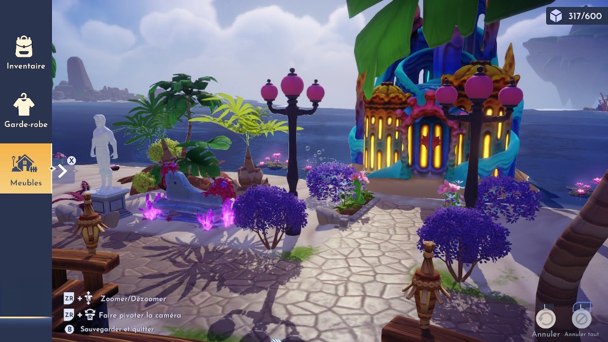 PurpleSobralia's tweet photo. Un petit bout de déco devant chez Ariel #DisneyDreamlightValley  #NintendoSwitch https://t.co/cPZg7d51BX