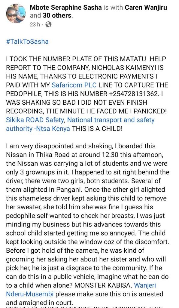 a3Route's tweet photo. 17:18 #KDD109Y The CRY is too LOUD to be ignored!....What a shame!!

Over to you @ntsa_kenya  https://t.co/eS1ZzfEuOM via @MutumaoNkanata