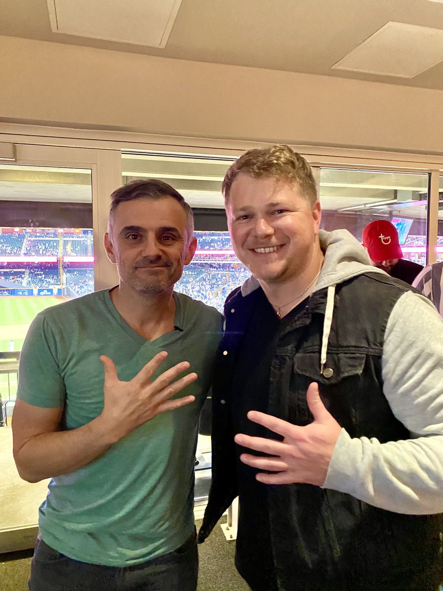 RyanHerman44's tweet photo. Thanks @garyvee for the opportunity and taking the time out of your day, allowing us to connect with you and get to know you better. Truly grateful for the experience and to be on the same spinning rock as you 🌎 #keepbeingyou https://t.co/eMHQedMqnP