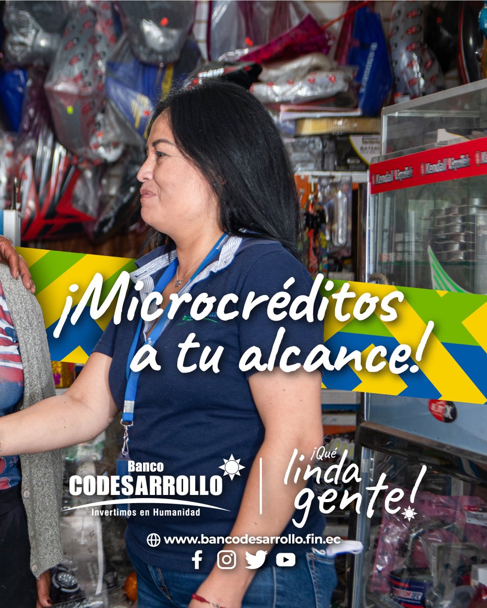BanCodesarrollo's tweet image. ¿Estás buscando un cambio en tu vida? 💰😄

Con tu microcrédito en Banco Codesarrollo puedes hacer tus sueños realidad. ☀️

¡Solicítalo ahora! 📣  clic en el link 👉 bit.ly/3w3OKqP
Escríbenos o llama al ☎️ 1800 43 43 43 

#BancoCodesarrollo  #QueLindaGente