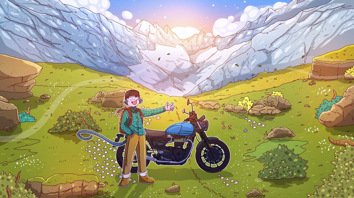 The <a href="/TriumphAmerica/">Triumph Motorcycles</a> Speed Twin 900.

A modern classic built to ride, built for fun and built for adventures. 🍌

We are thrilled to reveal this quality bike produced by <a href="/OfficialTriumph/">Triumph Motorcycles</a> as Apish Item #4.

Stake today for your chance to make this bike your very own. 🙉