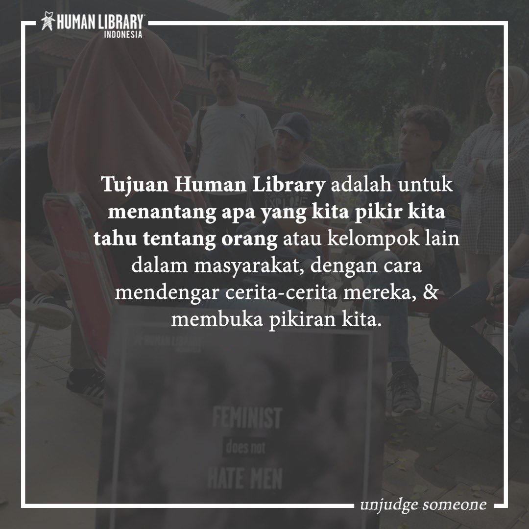 HumanLibrary_ID's tweet image. Human Library itu apa sih? 🧐
Nah, buat teman-teman yang penasaran apa itu Human Library, bisa dibaca di sini ya!