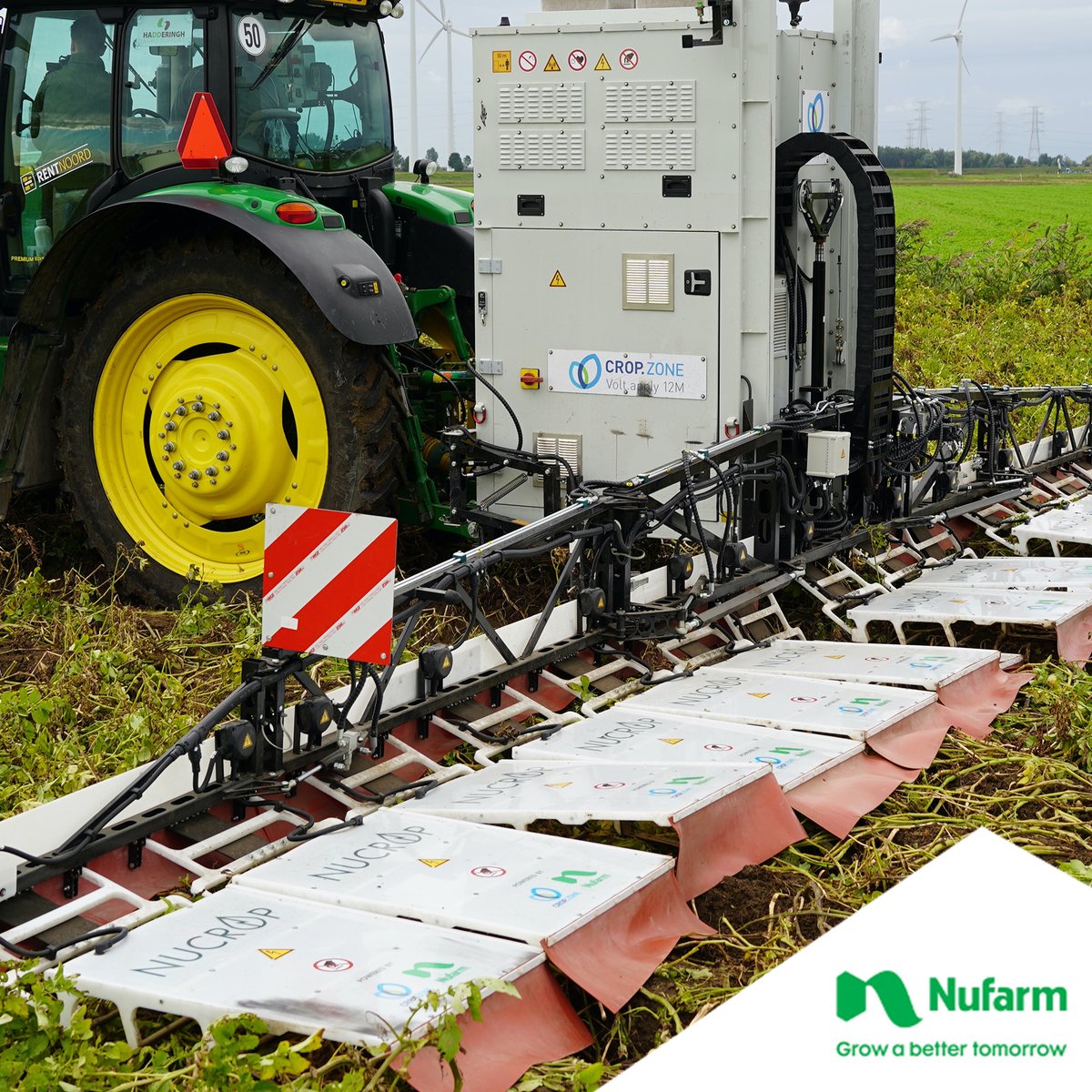 NufarmUK's tweet photo. The application of Volt.Fuel in the #NUCROP machine allows for optimised, safer electrical energy management as it uses much less power than other electric weeding technologies and raises agronomic efficacy ⚡

Discover more: https://t.co/M08B8aP238 

#NUCROP #nufarm #potatoes https://t.co/NOvJUYmx63