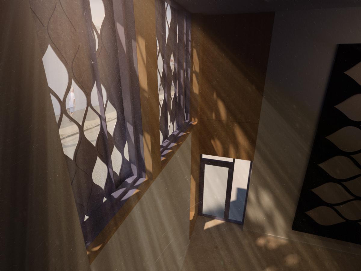 fisherarch's tweet image. Continuing the celebrations of Architecture Week!
This is an interior view of our project Jan Loney Studio.

Our plan was to transform the art work of a metal artist into a painted steel screen that would have clad her studio.  

#architecture #design #pittsburgharchitecture