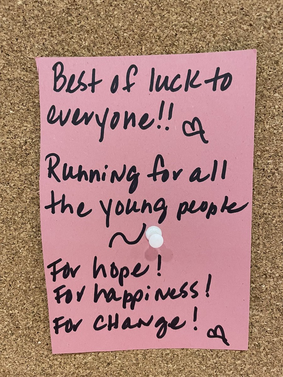 I’m at the #LondonMarathon running show today meeting our incredible  <a href="/childrensociety/">The Children's Society</a> runners, and I love this message from one of them on our board of hope 👏🏼