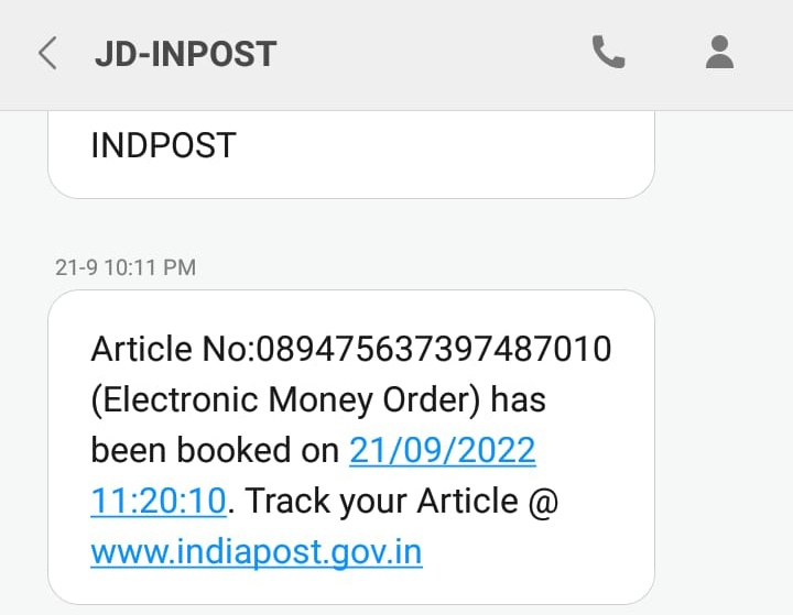 SuchiDas_'s tweet photo. Emo booked on 21.9.22 receiver's name Kuna Das (Chittaranjan Das) Narasinghpur, kaima BO, dharmasala SO, jajpur, not yet delivered. Sender- Mana Das

Kindly look into the matter please @IndiaPostOffice @CPMG_Odisha https://t.co/cHkFGrp0AA