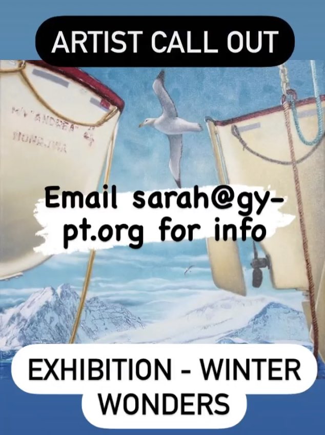 TheYareGallery's tweet photo. Artist call for artwork - looking for good things about winter - ice patterns, bonfires, fir trees, blustery walks, snow - what winter wonders can you think of? If this sounds like your work please get in touch for more info
#artistcall #theyaregallery #callforwork
Pls share https://t.co/s3KLTvxv7U