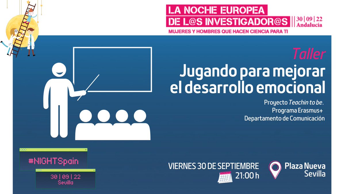 LoyolaResearch's tweet photo. 🧑‍🔬 Y por último… ¿Conoces el proyecto #TeachingToBe? Se trata de un trabajo innovador sobre el bienestar docente basado en narrativas interactivas. (14/15) #NIGHTSpain #AndalucíaCiencia https://t.co/ryZwJcZt7U https://t.co/geNAAqfCdQ