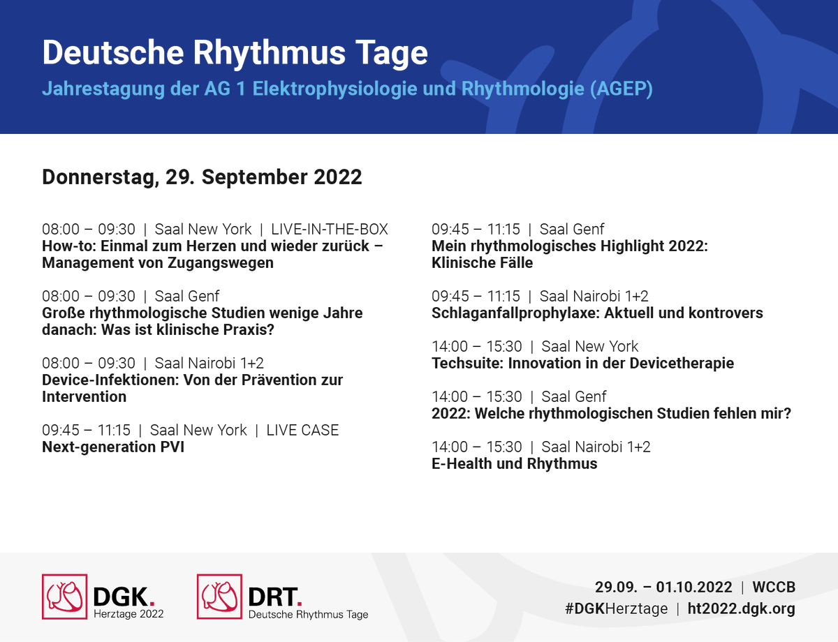 Auch die @AGEP_DGK hat ein spannendes Programm für Tag 1 der Deutschen Rhythmus Tage organisiert. Um 8 Uhr geht's mit der ersten Live-In-The-Box-Session los!