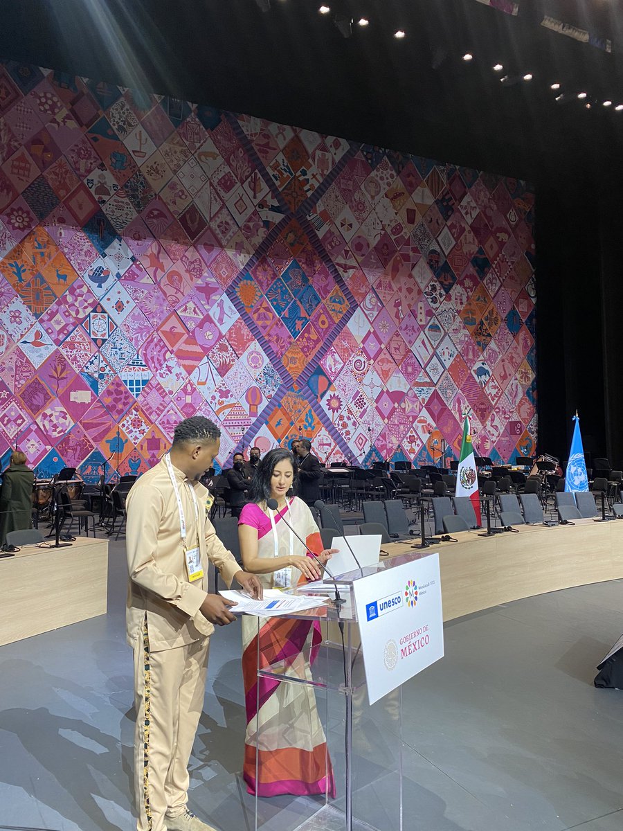 The <a href="/unesco/">UNESCO 🏛️ #Education #Sciences #Culture 🇺🇳</a> world conference #MONDIACULT2022 is about to kick off in Mexico City. 

I have the pleasure of being the Master of Ceremony with the ever insightful @iAnupamaSekhar. 

192 Ministers &amp; Representatives from the World of Culture.

Cultural diversity sustains Humanity!