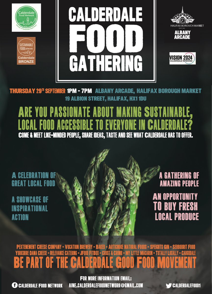 Event to bring together members of the Calderdale food scene at Halifax Borough Market halifaxcourier.co.uk/lifestyle/food… 
#calderdalemarkets
#halifaxmarket
#sustainablefood
#calderdalegoodfoodmovement
#localproduce