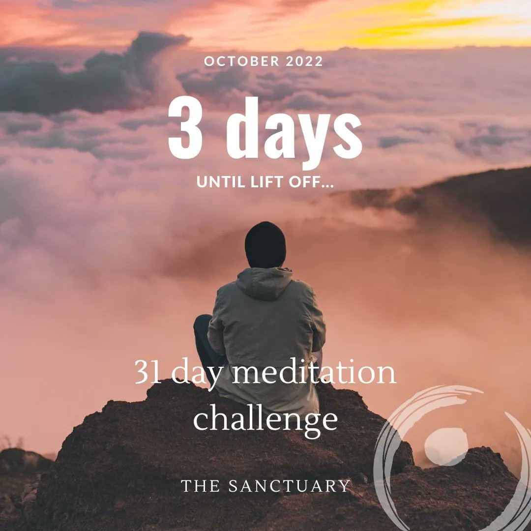 3 Days until the 31 Day Meditation Challenge- Come celebrate World Mental Health Day with us with a full month of meditations!

sanctuary.ie/2022/08/25/the…
#meditation #mindfulness #spirituality #healing #spiritual #peace #selflove #motivation #selfcare #spiritualawakening #wellness