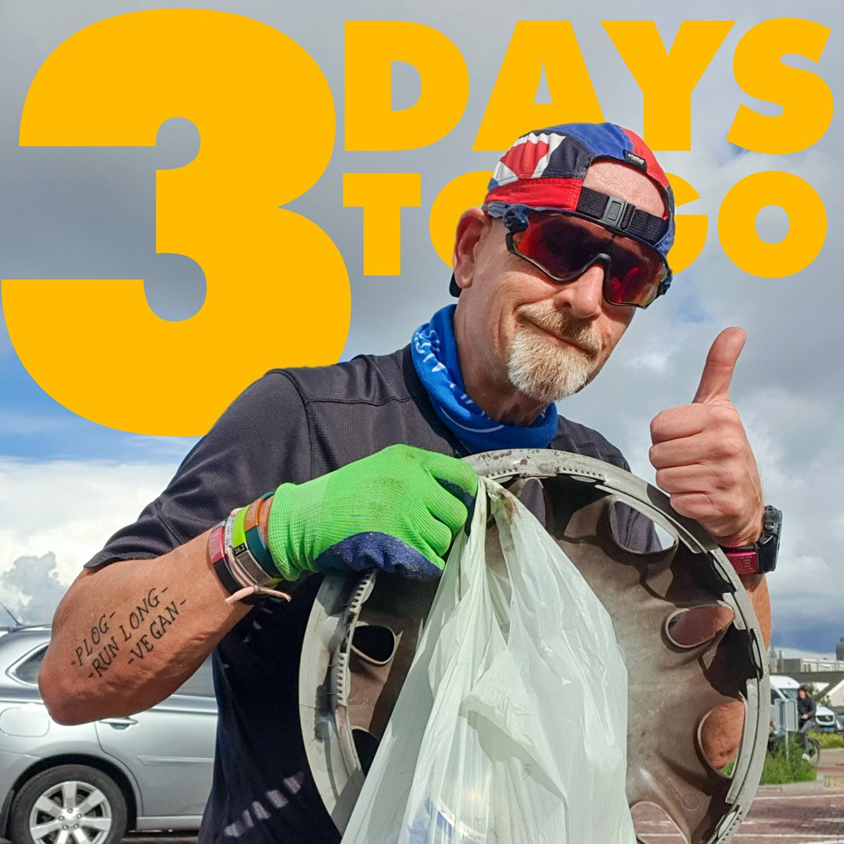 3 days to go until the..... Plogging World Championships #plogging