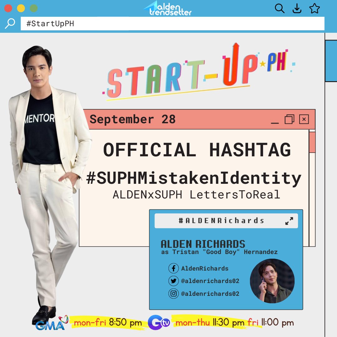 AldenTrendsOFC's tweet photo. How far would you go for someone who SAVED you? 

Would you go as far as to turn someone else’s DREAM into REALITY — even when she doesn’t know you exist?

Start-Up PH Epi. 3 later, Dreamers!

@aldenrichards02 @GMADrama @gmanetwork 
#SUPHMistakenIdentity
ALDENxSUPH LettersToReal https://t.co/I5yp5tKC17