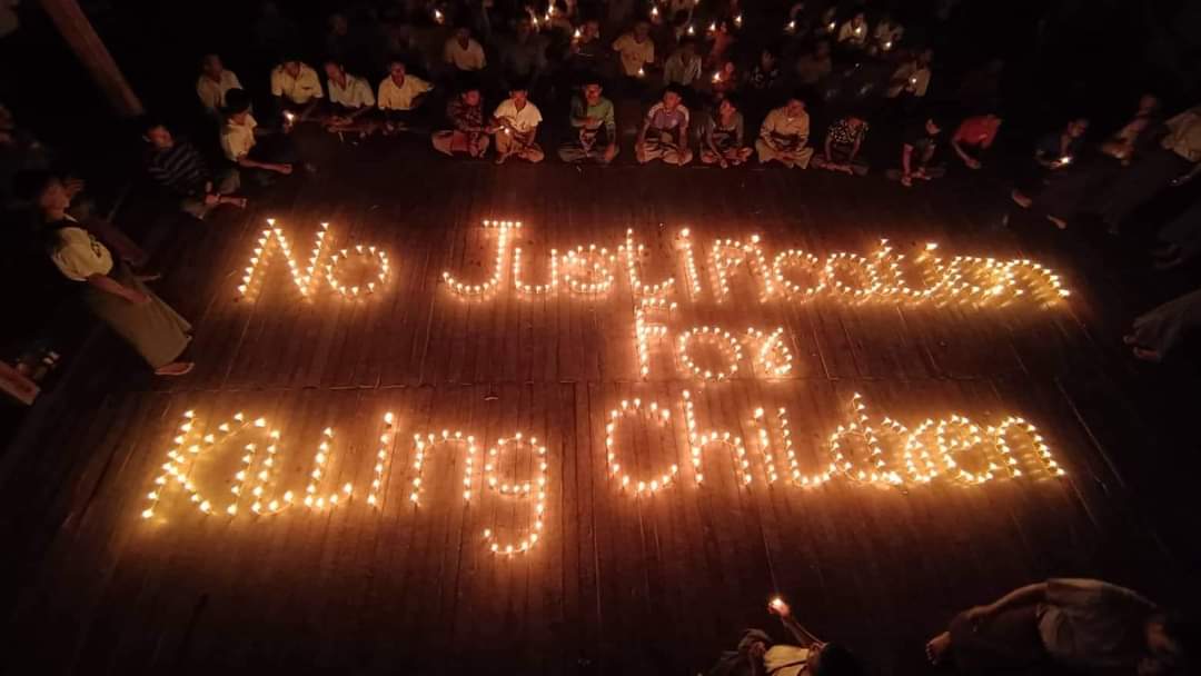 TheChindwin's tweet photo. "No Justification For Killing Children" anti-junta protest in Magway region of Myanmar 

28 September 2022 

Photo/The Youth Force - Saw &amp; Kyaukhtu https://t.co/A1LkpDLHAH