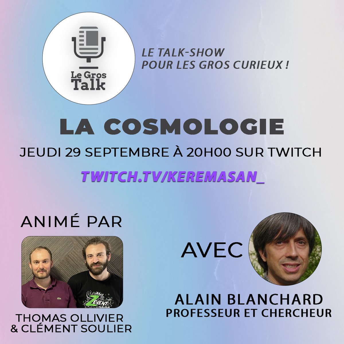 Anjou_popcorner's tweet photo. Si vous vous posez des questions sur l'Univers, vous pouvez obtenir des réponses grâce à Alain Blanchard ! Pour ça, rendez-vous jeudi 29 septembre à 20h sur la chaîne Twitch de Keremasan_ https://t.co/IVfrfla90y https://t.co/afWbN9Wzcm