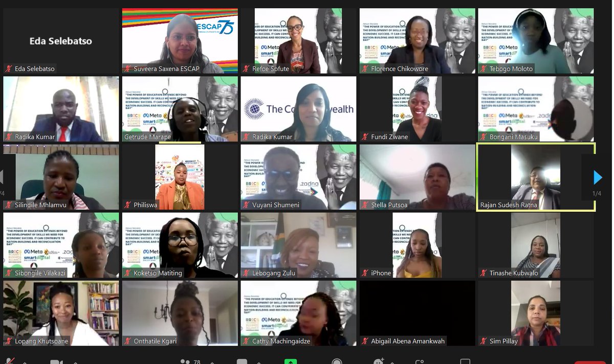 SSWA_UNESCAP's tweet photo. Online training on Leveraging Digital Infrastructure for #ecommerce &amp; #Digitalmarketing being held today for #womenentrepreneurs 
#African #Asian
#networking
@RajanRatna
@Radika_fiji 
@commonwealthsec @smartdigital_za https://t.co/OTxhOEMX83
