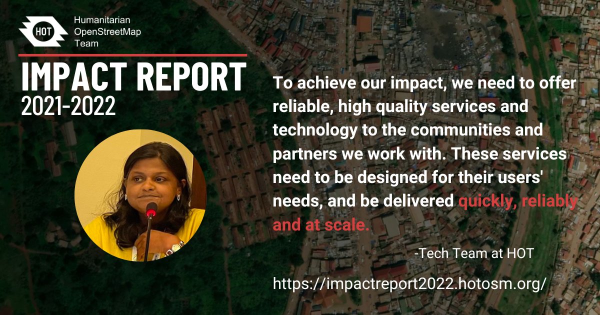 HOT tech team (@hotosm_tech) on Twitter photo In our 2021-22 Impact Report, read about the key highlights from <a href="/hotosm_tech/">HOT tech team</a>: watch the short videos by <a href="/ramya_ragupathy/">Ramya Ragupathy</a> on the OSM Galaxy Project and <a href="/PKangalova/">Petya Kangalova</a> @ichhie_m on the Tasking Manager Collective! <a href="/hotosm/">Humanitarian OpenStreetMap Team</a> <a href="/KTMLivingLabs/">Kathmandu Living Labs</a>
impactreport2022.hotosm.org In our 2021-22 Impact Report, read about the key highlights from <a href="/hotosm_tech/">HOT tech team</a>: watch the short videos by <a href="/ramya_ragupathy/">Ramya Ragupathy</a> on the OSM Galaxy Project and <a href="/PKangalova/">Petya Kangalova</a> @ichhie_m on the Tasking Manager Collective! <a href="/hotosm/">Humanitarian OpenStreetMap Team</a> <a href="/KTMLivingLabs/">Kathmandu Living Labs</a>
impactreport2022.hotosm.org