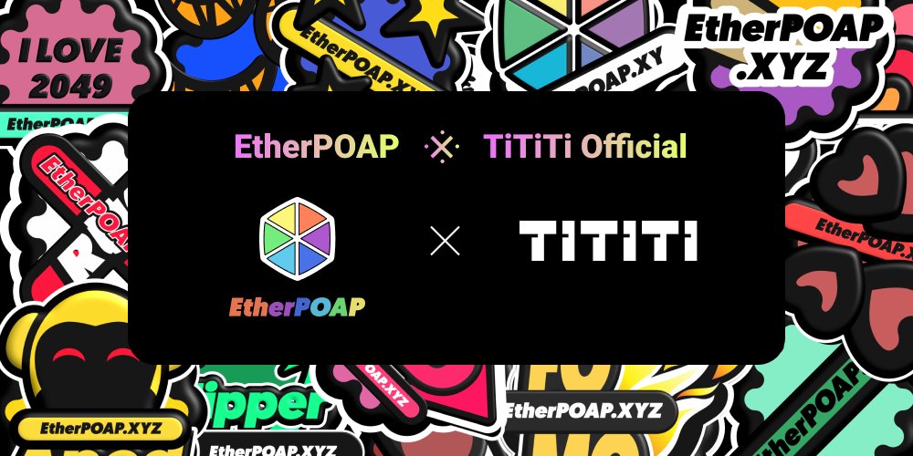 <a href="/TiTiTiOfficial/">TiTiTi</a>  X <a href="/EtherPOAP/">EtherPOAP</a>

10 WL of <a href="/EtherPOAP/">EtherPOAP</a> Round 2!
To claim Credential for free, and participate in 30 ETH giveaway!！

To Enter:
✅ 💗, RT, Tag 3 friends
✅ Follow <a href="/TiTiTiOfficial/">TiTiTi</a>  &amp; <a href="/EtherPOAP/">EtherPOAP</a>

End in 48hrs!
For more Credentials Join discord.gg/etherpoap

#Ethereum