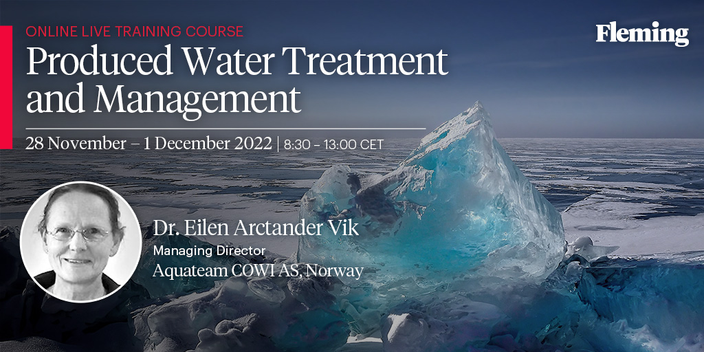 Join us at the #Produced #Water #Treatment &amp; #Management training and get the chance to meet course leader Dr. Eilen Arctander Vik. Eilen has vast experience from R&amp;D in NIVA as Research Manager for NIVA's drinking water research.

Register here: bit.ly/3fp1YKU

#Fleming